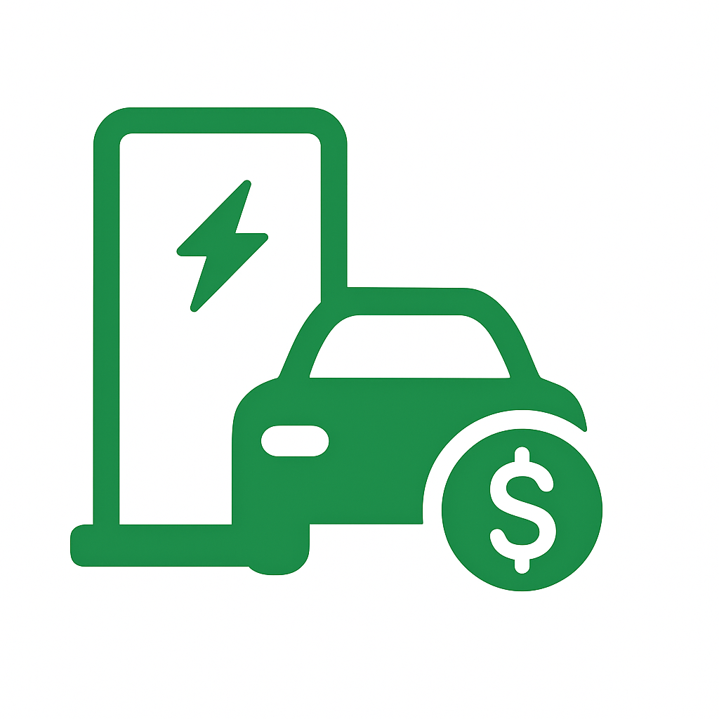 Electric vehicle incentive icon
